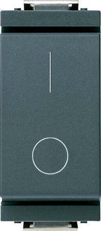 VIMAR-SERIE-IDEA-INTERRUTTORE-BIPOLARE-16A-250V-MODULO-RIDOTTO-GRIGIO-17007