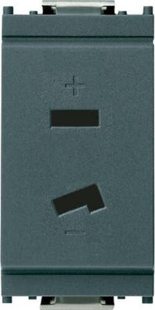 VIMAR-SERIE-IDEA-PRESA-POLARIZZATA-PER-SPIA-01099-2P-6-A-24V-GRIGIO