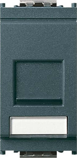 VIMAR-SERIE-IDEA-PRESA-RJ45-NON-SCHERMATA-8-CONTATTI-MORSETTI-AD-INCISIONE-GRIGIO
