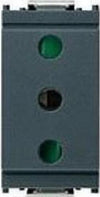 VIMAR-SERIE-IDEA-PRESA-SICURY-2X16A-250VTERRA-ALVEOLI-ATTIVI-SCHERMATI-GRIGIO