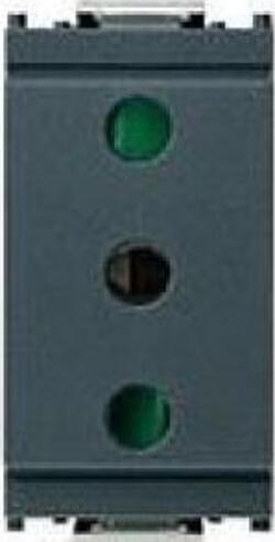 VIMAR-SERIE-IDEA-PRESA-SICURY-2X16A-250VTERRA-ALVEOLI-ATTIVI-SCHERMATI-GRIGIO