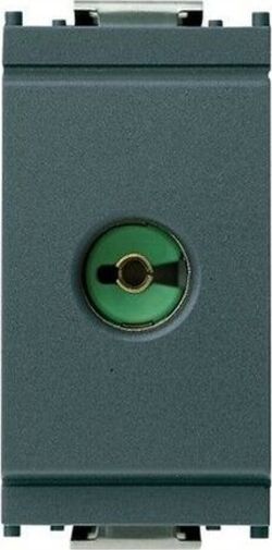 VIMAR-SERIE-IDEA-PRESA-TV-COASSIALE-SEMPLICE-PASSO-9.5-IEC-CON-2-SERRACAVI-Z-75OHM-MODULO-RIDOTTO-GRIGIO17050.S