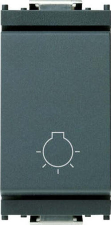 VIMAR-SERIE-IDEA-PULSANTE-1P-NO-10A-250VSIMBOLO-LUCE-GRIGIO