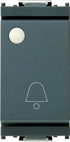 VIMAR-SERIE-IDEA-PULSANTE-UNIPOLARE-IN-CHIUSURA-10A-250V-CONTATTI-ARGENTO-CAMPANELLO-CON-INDICATORE-LUMINOSO-GRIGIO