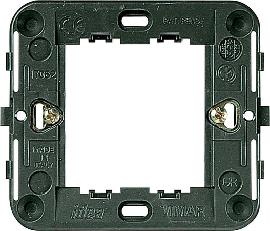 VIMAR-SERIE-IDEA-SUPPORTO-2M-CON-GRIFFE-PER-SCATOLE-ROTONDE-D.60MM