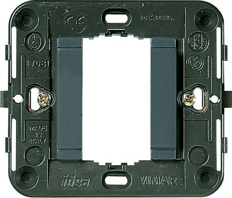 VIMAR-SERIE-IDEA-SUPPORTO-FRONTE-LISCIO-CON-GRIFFE-1MOD-PER-SCATOLE-ROTONDE-D.60MM