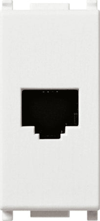 VIMAR-SERIE-PLANA-PRESA-RJ11-6/4-BIANCO