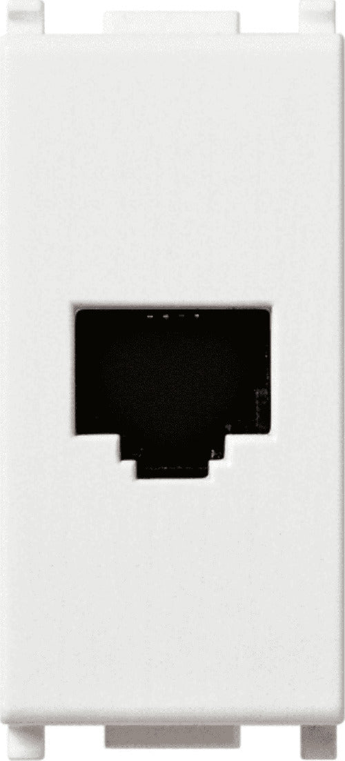 VIMAR-SERIE-PLANA-PRESA-RJ11-6/4-BIANCO