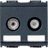 VIMAR-SWERIE-IDEA-PRESA-COASSIALE-PASSANTE-2-USCITE-IEC-169-2-ATTUAZIONE-DI-DERIVAZIONE-10-DB-GRIGA-2MODULI