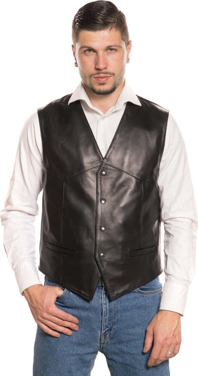 Vincent---Gilet-Uomo-Nero-in-vera-Pelle