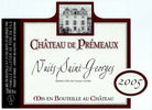 Vino rosso 75cl nuit saint georges 2017 v vino rosso biologico bourgogne cepage gamay ( ceppo gamay) chateau premeaux