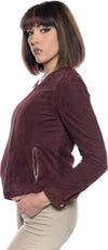Viola---Giacca-Donna-Bordeaux-in-vera-pelle-Camoscio