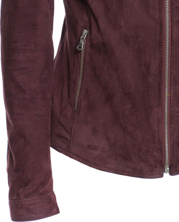 Viola---Giacca-Donna-Bordeaux-in-vera-pelle-Camoscio