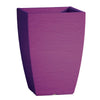 Vaso Cromia Adone quadrato decorazione in resina Made in Italy da h 38 cm