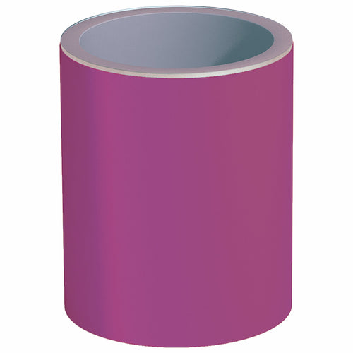 Tavolino Relax Cromia in resina con piano in vetro per esterno Made in Italy tinta unita h 70 cm