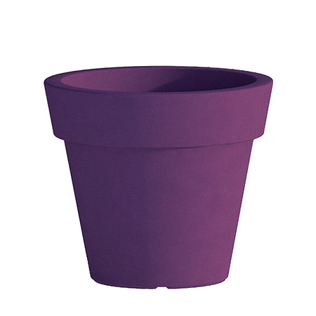 Vaso Cromia Gemma per piante decorazione tinta unita in resina "Made in Italy"