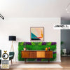 JANGAL Pannelli acustici Modulabili in FLORA sintetica ULTRAREALISTICA 52x52cm mod. VIOLET - Eternal Parquet