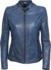 Violetta-Bis---Giacca-Donna-Blu-in-vera-pelle