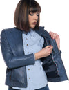Violetta-Bis---Giacca-Donna-Blu-in-vera-pelle