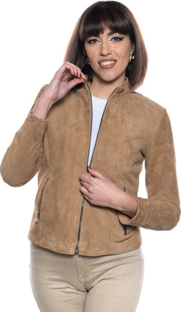 Violetta-Bis---Giacca-Donna-Cuoio-in-vera-pelle-Scamosciata