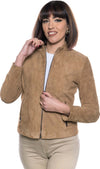 Violetta-Bis---Giacca-Donna-Cuoio-in-vera-pelle-Scamosciata