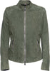 Violetta-Bis---Giacca-Donna-Verde-in-vera-pelle-Scamosciata