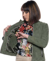 Violetta-Bis---Giacca-Donna-Verde-in-vera-pelle-Scamosciata