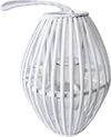 VIOLETTE - lanterna in vimini Bianco