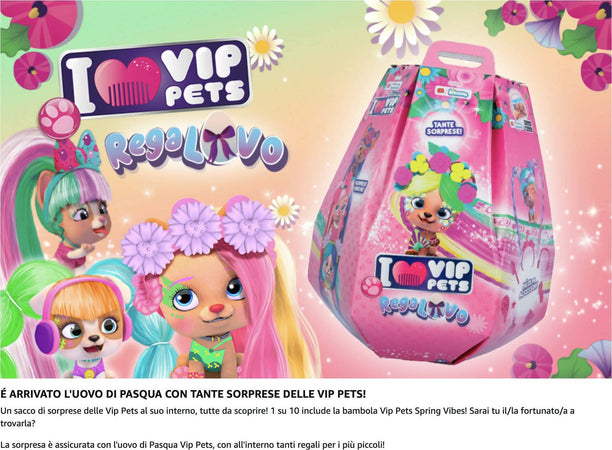 Vip Pets Uovo Di Pasqua 2023 Uovo A Sorpresa Piena Di Regali Giocattolo E Regalo Di Pasqua Per Bambine + 3 Anni Vip Pets Easter Gg Giochi e giocattoli/Articoli da regalo e scherzetti/Uova di Pasqua giocattolo Cartoleria Deja Vu - Crotone, Commerciovirtuoso.it