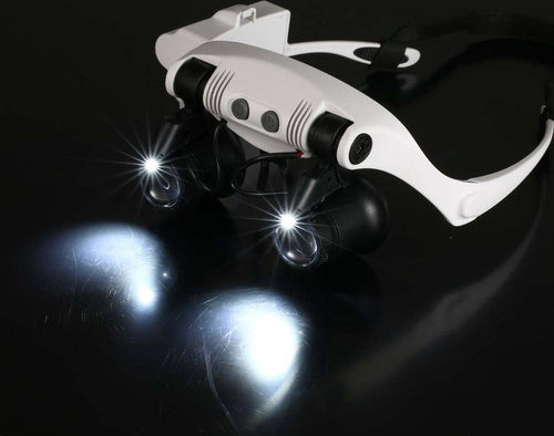 VISIERA OCCHIALI LENTE INGRANDIMENTO PRECISIONE CON 2 LED 4 LENTI LUCE 9892GJ-3A  Trade Shop italia - Napoli, Commerciovirtuoso.it