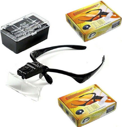 Visiera Occhiali Lente Lenti Di Ingrandimento Led Torcia 5 Lenti 2 Luci Led Lenti d'ingrandimento Trade Shop italia - Napoli, Commerciovirtuoso.it