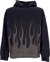 VISION-OF-SUPER-Felpa-Cappuccio-Uomo-Corrosive-Flames-Hoodie-Black-da-uomo
