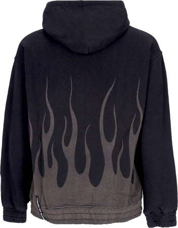 VISION-OF-SUPER-Felpa-Cappuccio-Uomo-Corrosive-Flames-Hoodie-Black-da-uomo