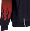 VISION-OF-SUPER-Felpa-Cappuccio-Uomo-Negative-Flames-Hoodie-Black/red-da-uomo