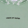 VISION-OF-SUPER-Felpa-Leggera-Cappuccio-Uomo-Bandana-Print-Hoodie-Green-da-uomo
