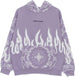 VISION-OF-SUPER-Felpa-Leggera-Cappuccio-Uomo-Bandana-Print-Hoodie-Lilac-da-uomo