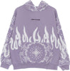 VISION-OF-SUPER-Felpa-Leggera-Cappuccio-Uomo-Bandana-Print-Hoodie-Lilac-da-uomo