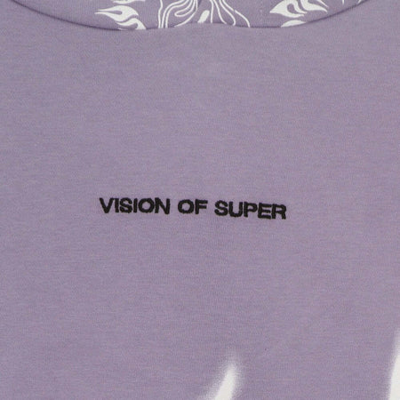 VISION-OF-SUPER-Felpa-Leggera-Cappuccio-Uomo-Bandana-Print-Hoodie-Lilac-da-uomo