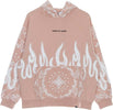 VISION-OF-SUPER-Felpa-Leggera-Cappuccio-Uomo-Bandana-Print-Hoodie-Pink-da-uomo