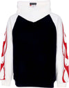 VISION-OF-SUPER-Felpa-Leggera-Cappuccio-Uomo-Flames-Hoodie-Off-White/black/red-da-uomo