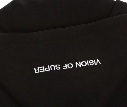 VISION-OF-SUPER-Felpa-Leggera-Cappuccio-Uomo-Green-Face-Hoodie-X-Nove25-Black/green-da-uomo