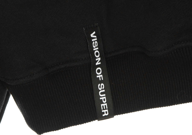 VISION-OF-SUPER-Felpa-Leggera-Cappuccio-Uomo-Green-Face-Hoodie-X-Nove25-Black/green-da-uomo
