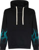 VISION-OF-SUPER-Felpa-Leggera-Cappuccio-Uomo-Racing-Flames-Hoodie-Black-da-uomo