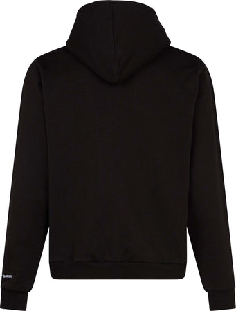 VISION-OF-SUPER-Felpa-Leggera-Cappuccio-Uomo-Skull-Print-Hoodie-Black/red-da-uomo