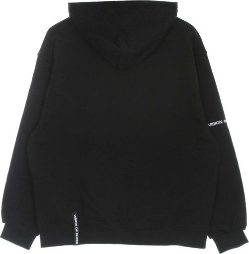 VISION-OF-SUPER-Felpa-Leggera-Cappuccio-Uomo-Tongue-Print-Oversize-Hoodie-Black-da-uomo