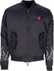 VISION-OF-SUPER-Giubbotto-Bomber-Uomo-Embroidered-Flames-Bomber-Black/white-da-uomo