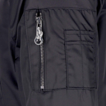 VISION-OF-SUPER-Giubbotto-Bomber-Uomo-Embroidered-Flames-Bomber-Black/white-da-uomo
