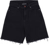 VISION-OF-SUPER-Jeans-Corto-Uomo-Coating-Denim-Shorts-Black-Denim-da-uomo