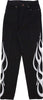 VISION-OF-SUPER-Jeans-Uomo-Flames-Denim-Pants-Black/white-da-uomo