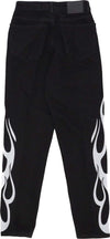 VISION-OF-SUPER-Jeans-Uomo-Flames-Denim-Pants-Black/white-da-uomo